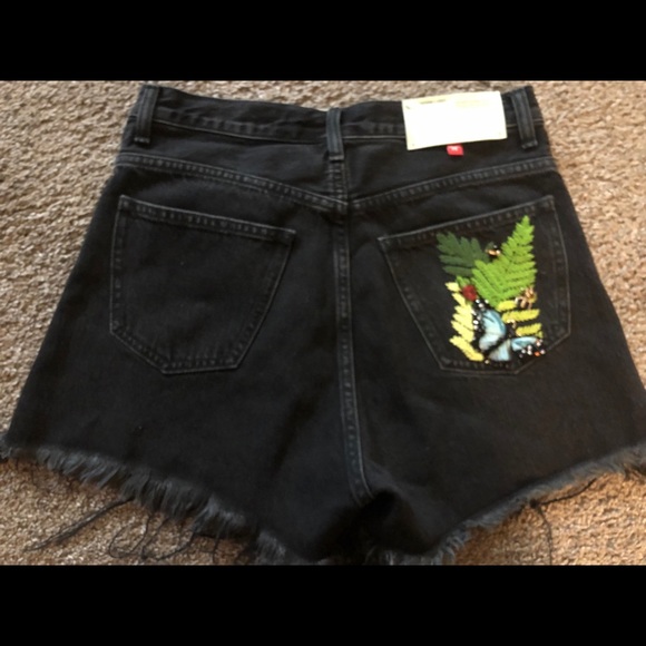 OFF-White butterfly embellished denim shorts - Picture 5 of 8